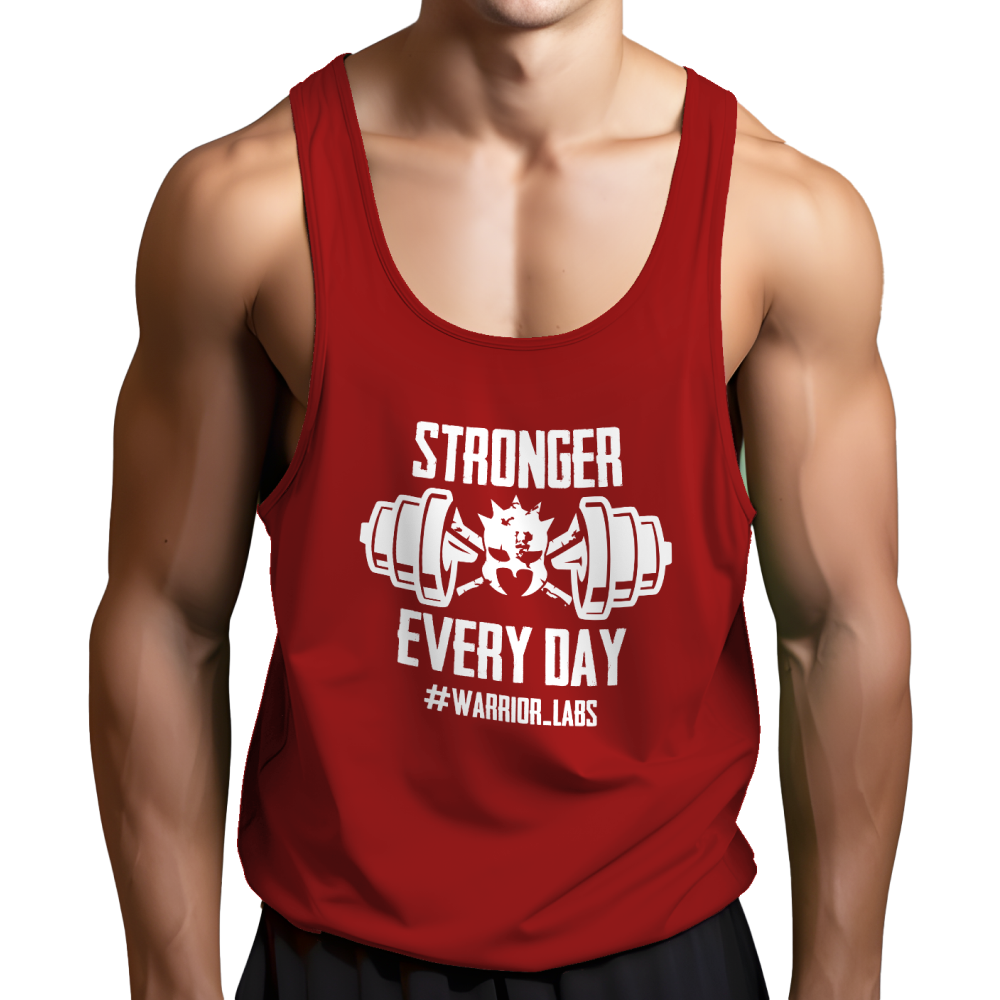 WarriorX Lab Red Gym Y‑Back Tank
