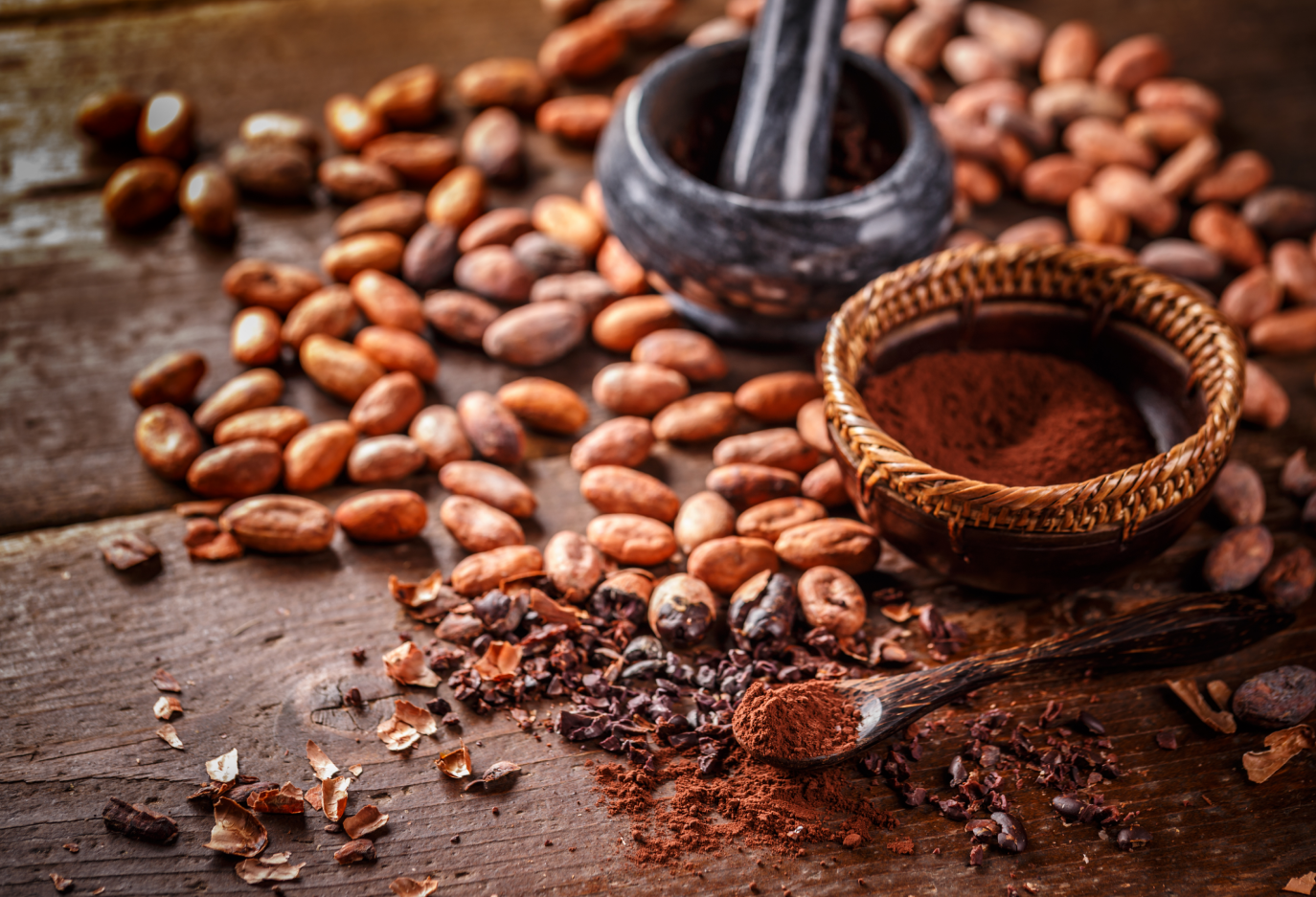 kakao obsahuje flavonoid epikatechín